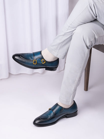 Men, Men Footwear, Blue  Formal Shoes