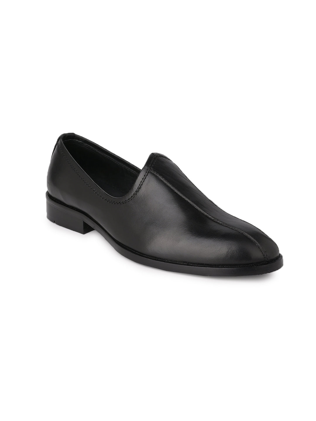 Men, Men Footwear, Black Mojaris