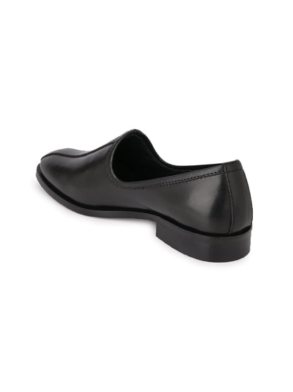 Men, Men Footwear, Black Mojaris