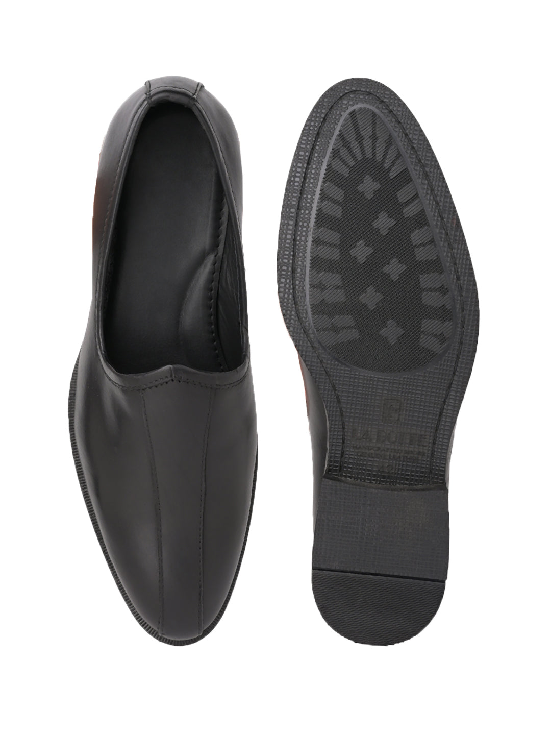 Men, Men Footwear, Black Mojaris