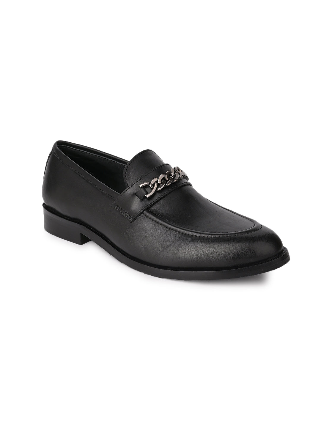 Men, Men Footwear, Black Loafers