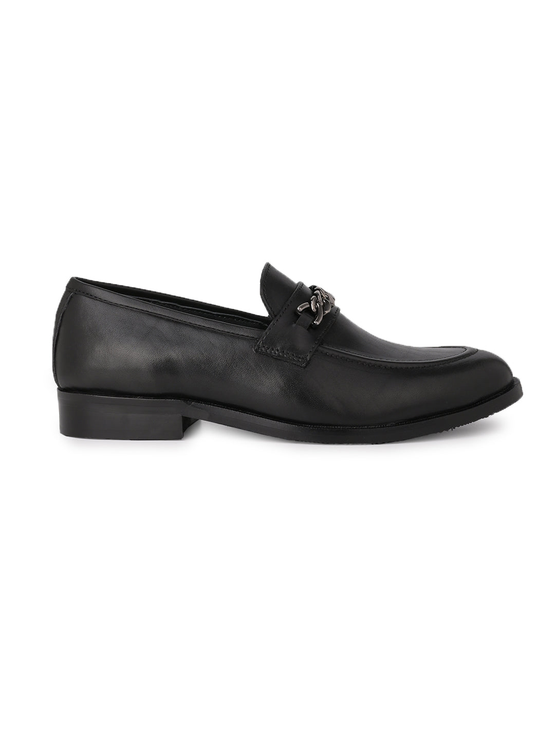 Men, Men Footwear, Black Loafers