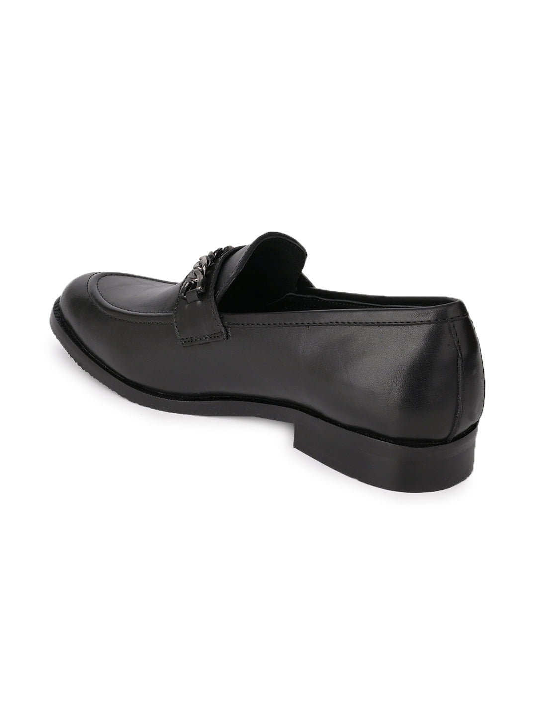 Men, Men Footwear, Black Loafers