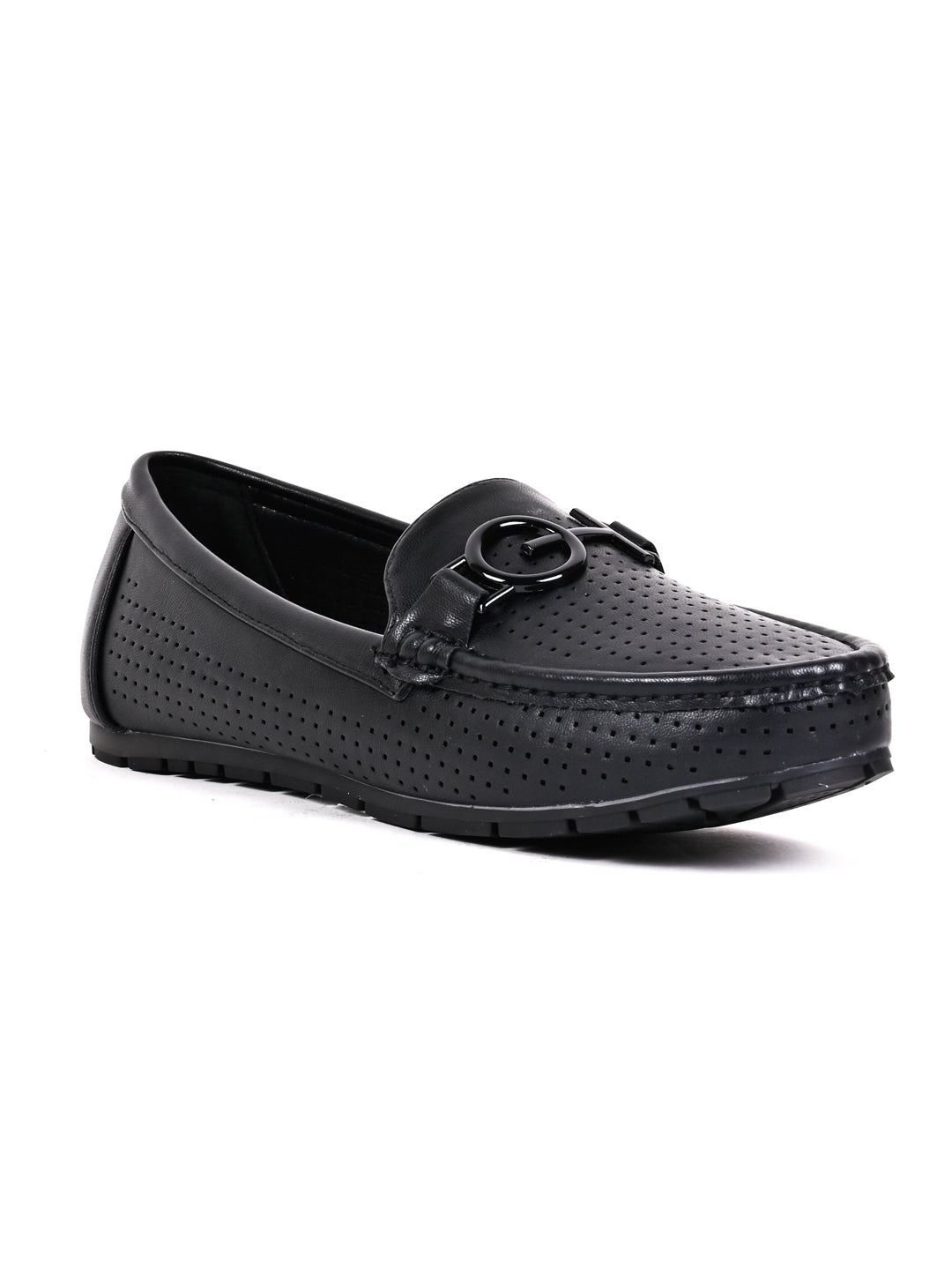 Women, Women Footwear, Black Loafers