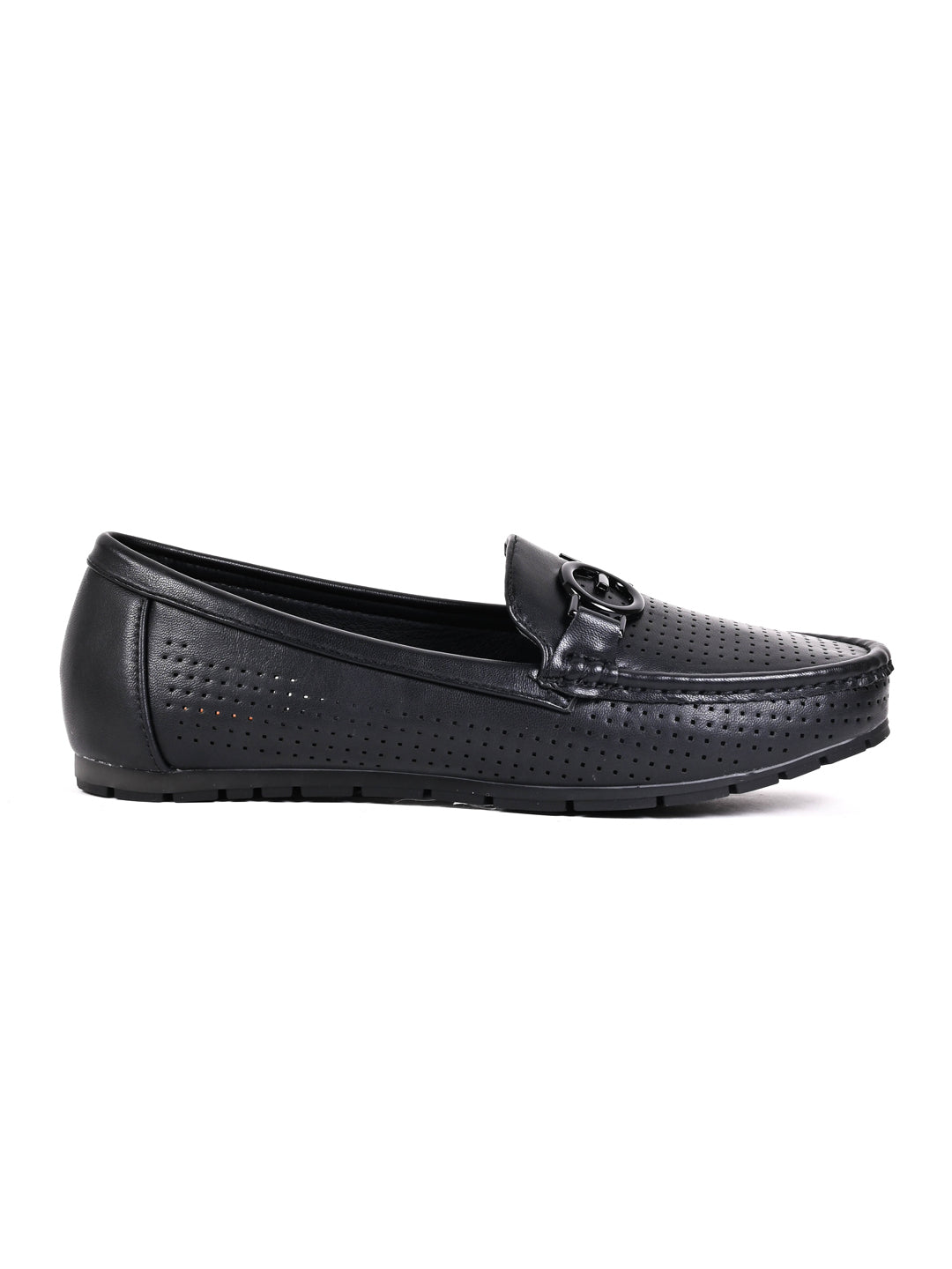 Women, Women Footwear, Black Loafers