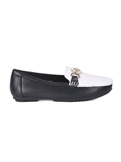 Women, Women Footwear, Black Loafers