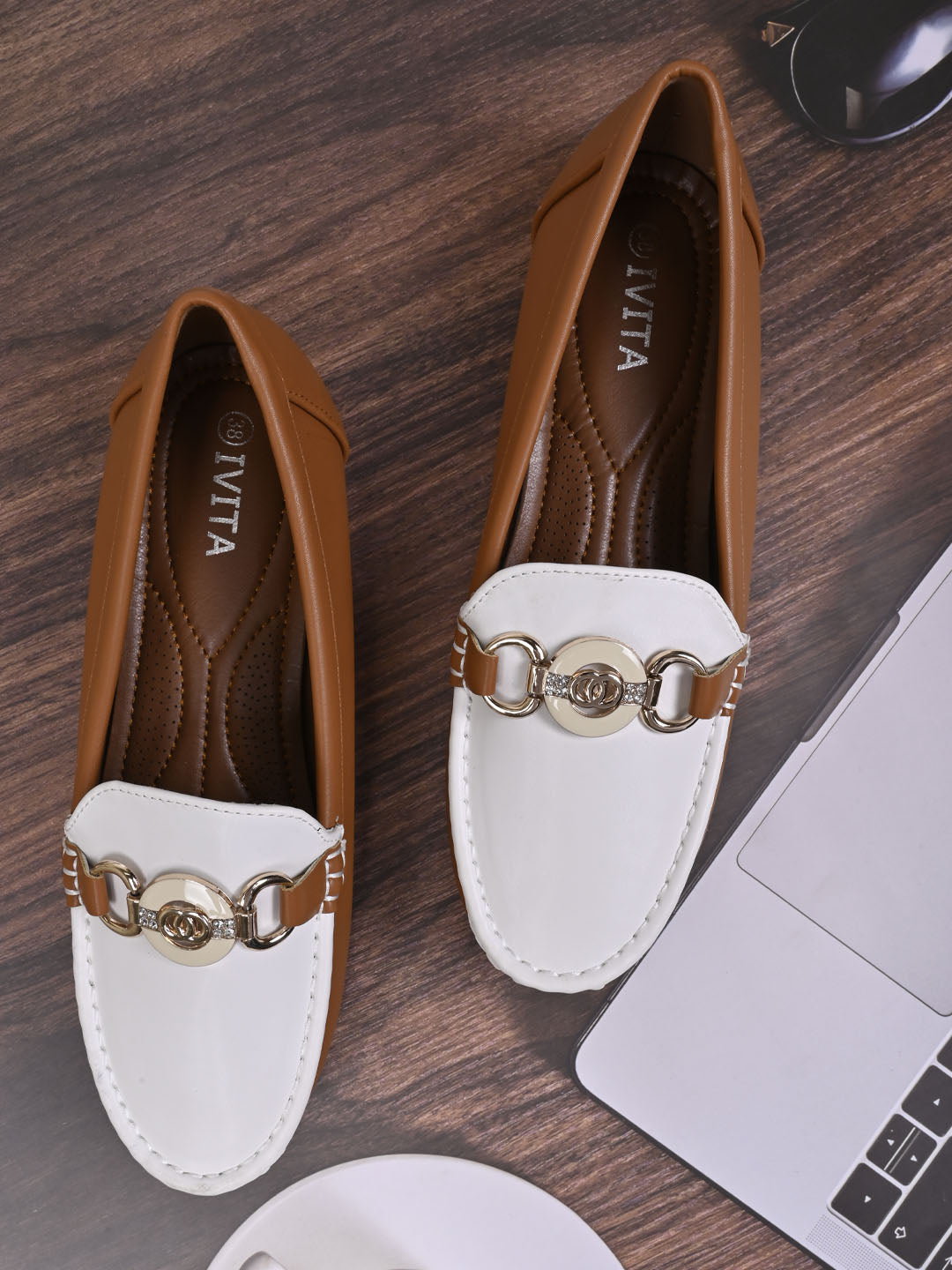 Women, Women Footwear, Camel Loafers