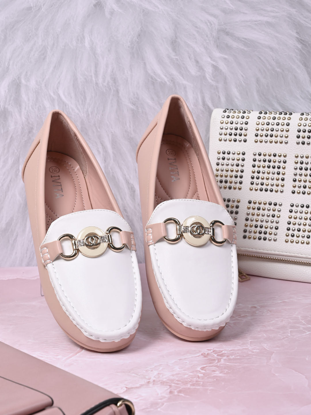 Women, Women Footwear, Pink Loafers