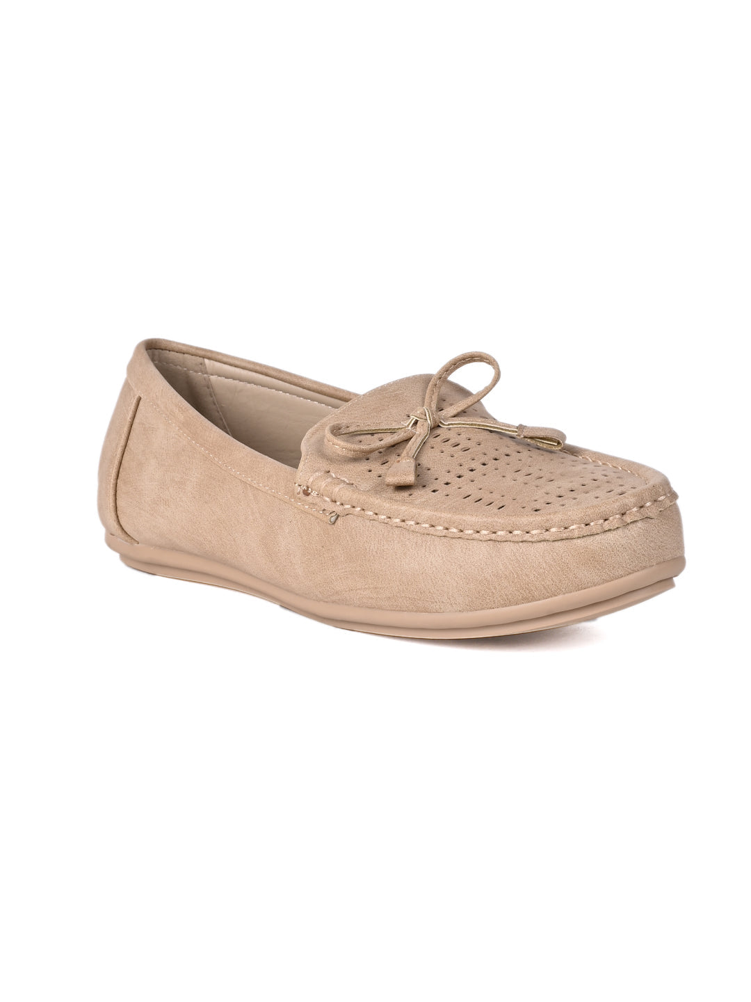 Women, Women Footwear, Beige Loafers