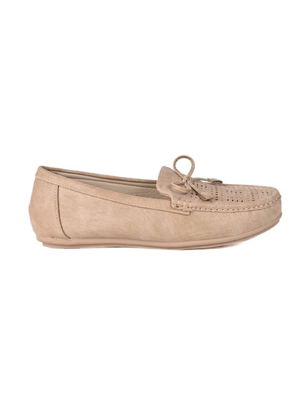 Women, Women Footwear, Beige Loafers