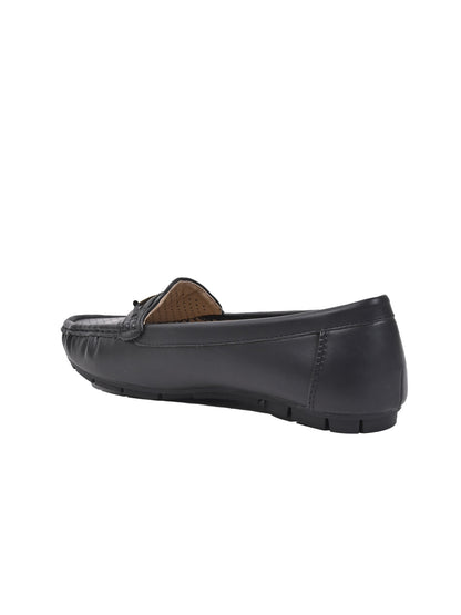 Women, Women Footwear, Black Loafers