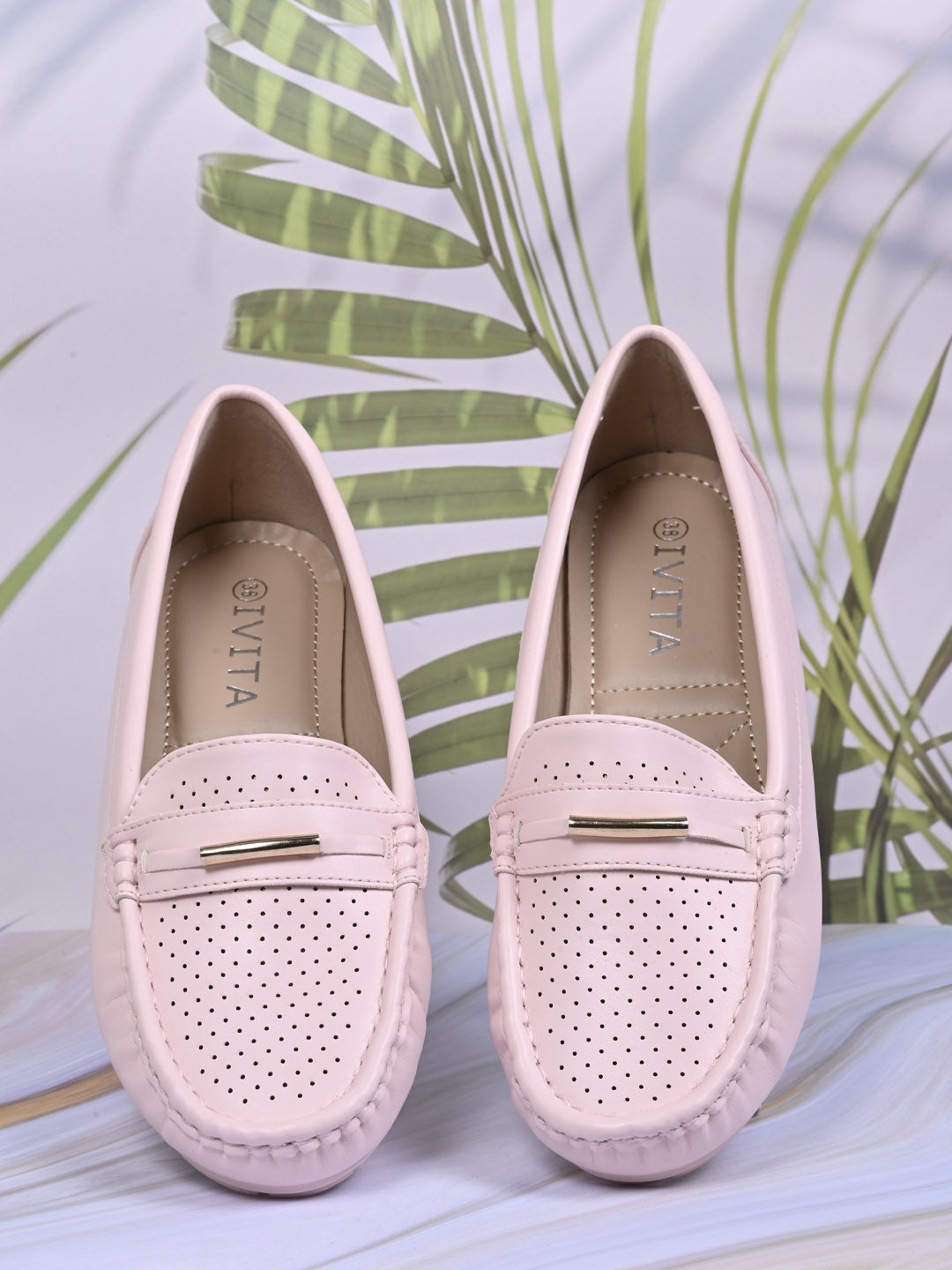 Women, Women Footwear, Pink Loafers