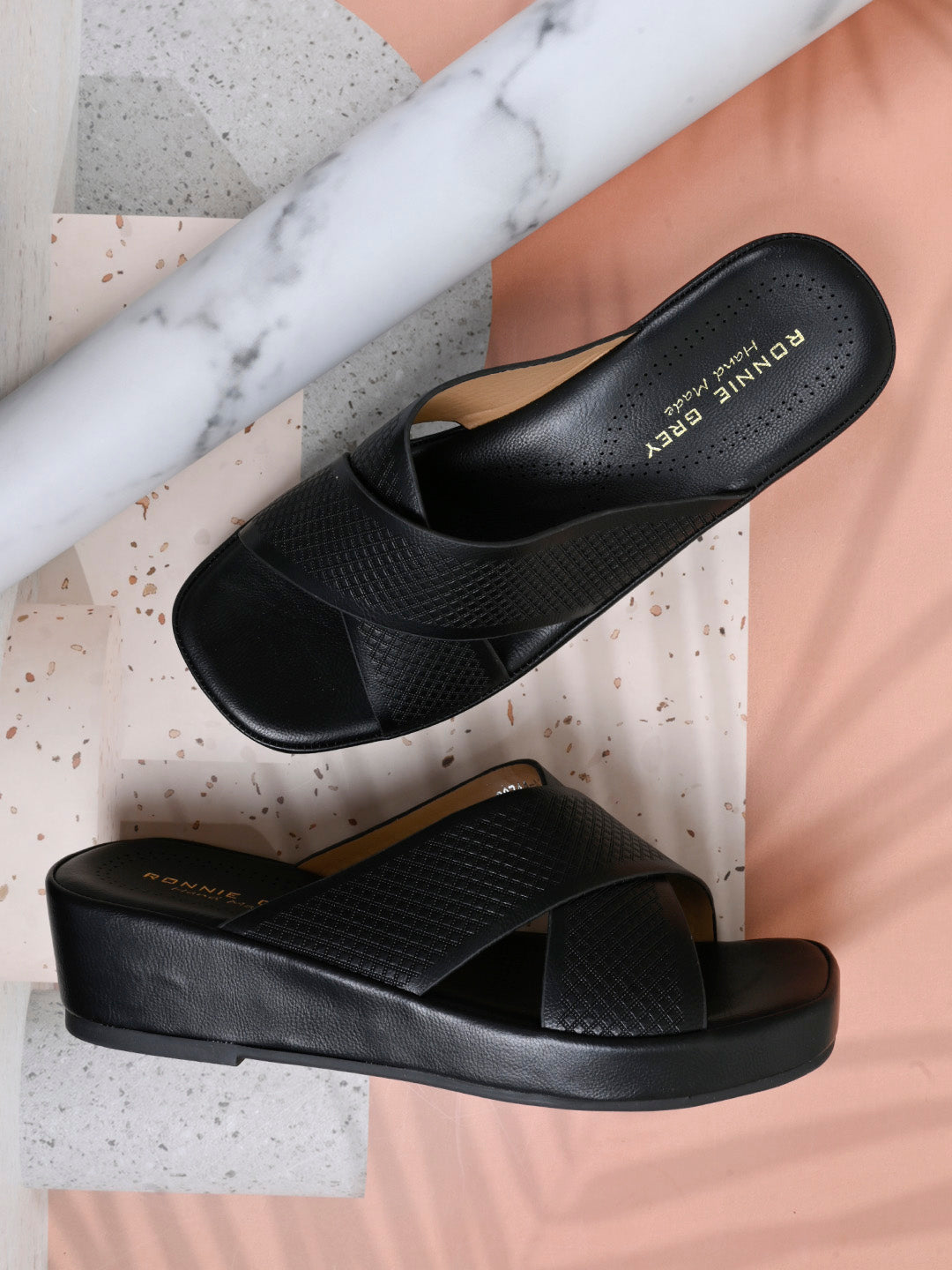 Women, Women Footwear, Black Sandals