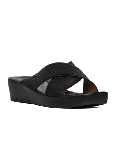 Women, Women Footwear, Black Sandals