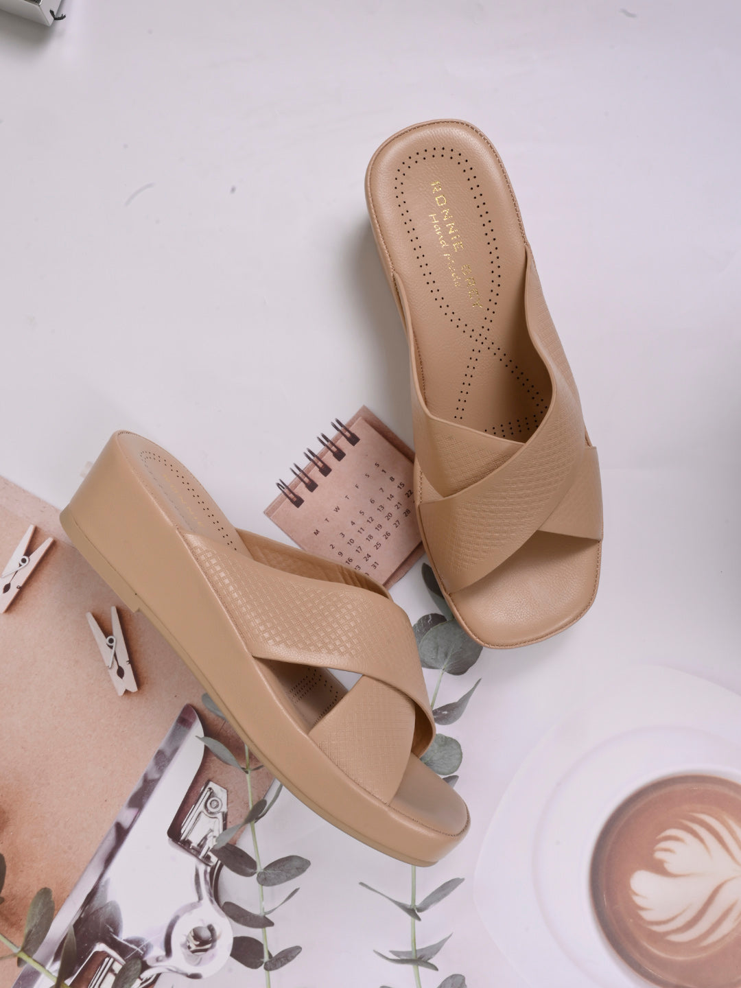 Women, Women Footwear, Khaki Sandals