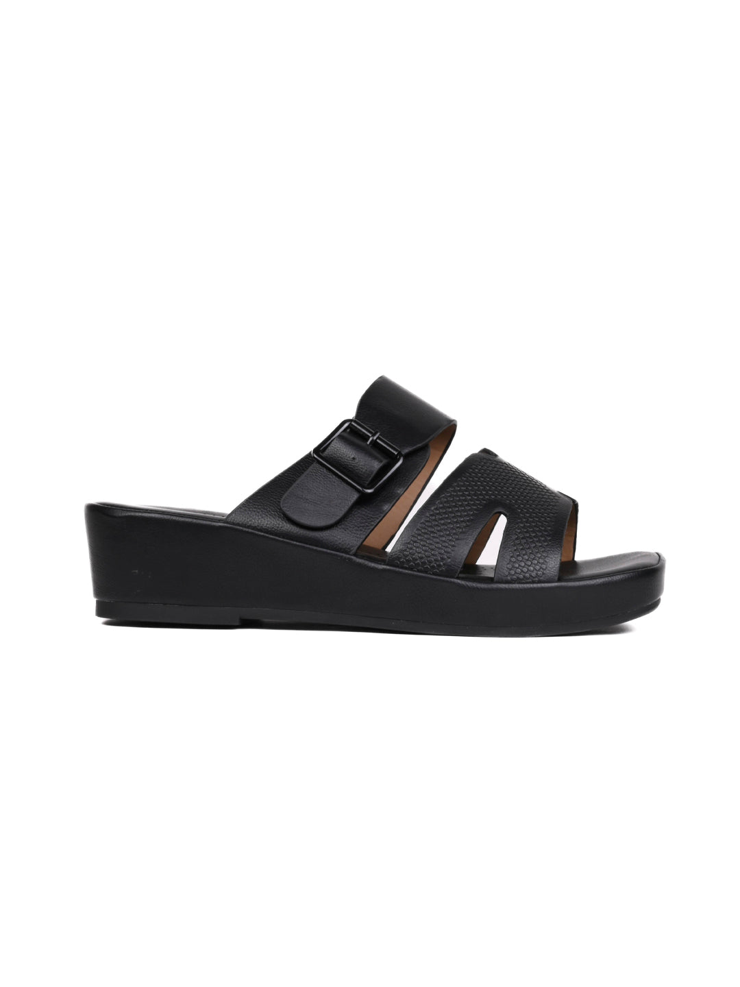 Women, Women Footwear, Black Sandals