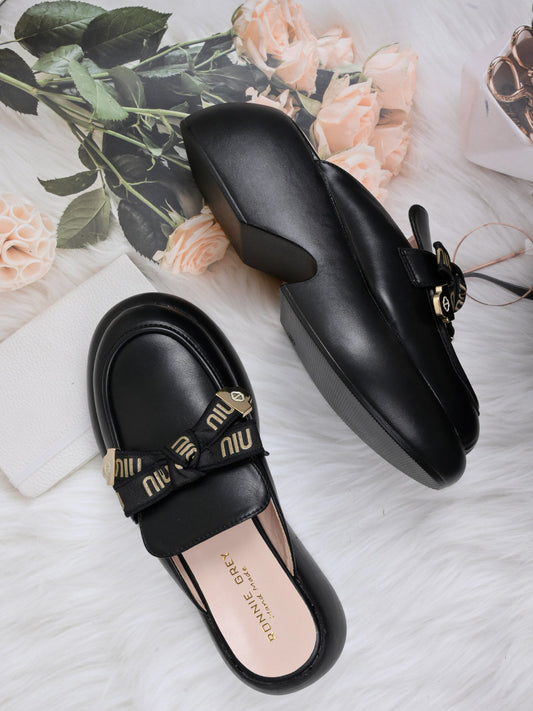 Women, Women Footwear, Black Mules