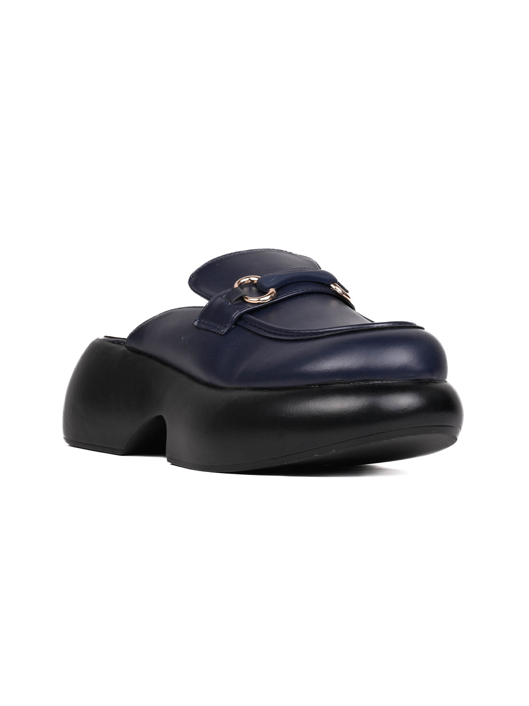 Women, Women Footwear, Navy Mules