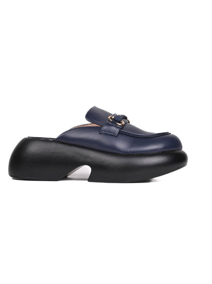 Women, Women Footwear, Navy Mules