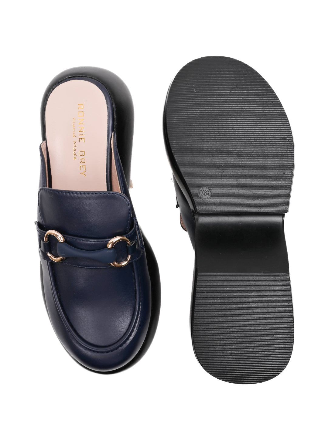 Women, Women Footwear, Navy Mules