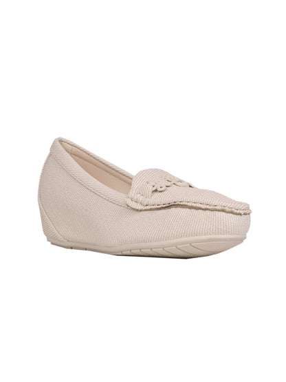 Women, Women Footwear, Beige Loafers