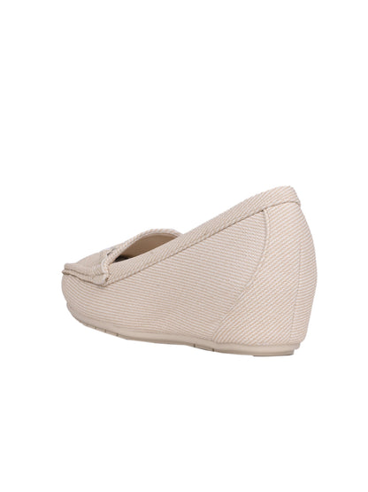 Women, Women Footwear, Beige Loafers