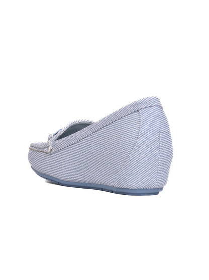 Women, Women Footwear, Blue Loafers