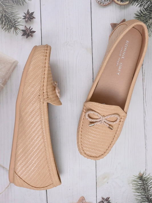 Women, Women Footwear, Beige Loafers