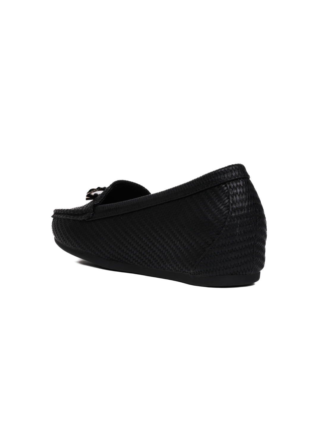 Women, Women Footwear, Black Loafers