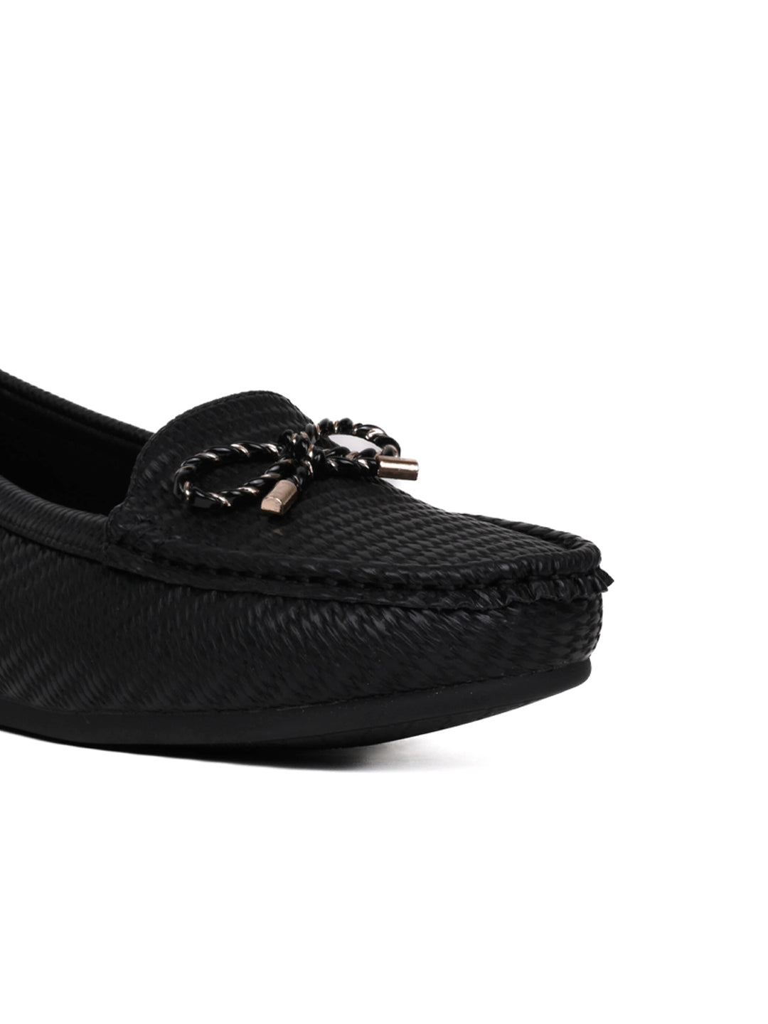 Women, Women Footwear, Black Loafers