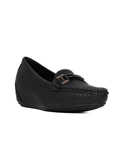 Women, Women Footwear, Black Loafers