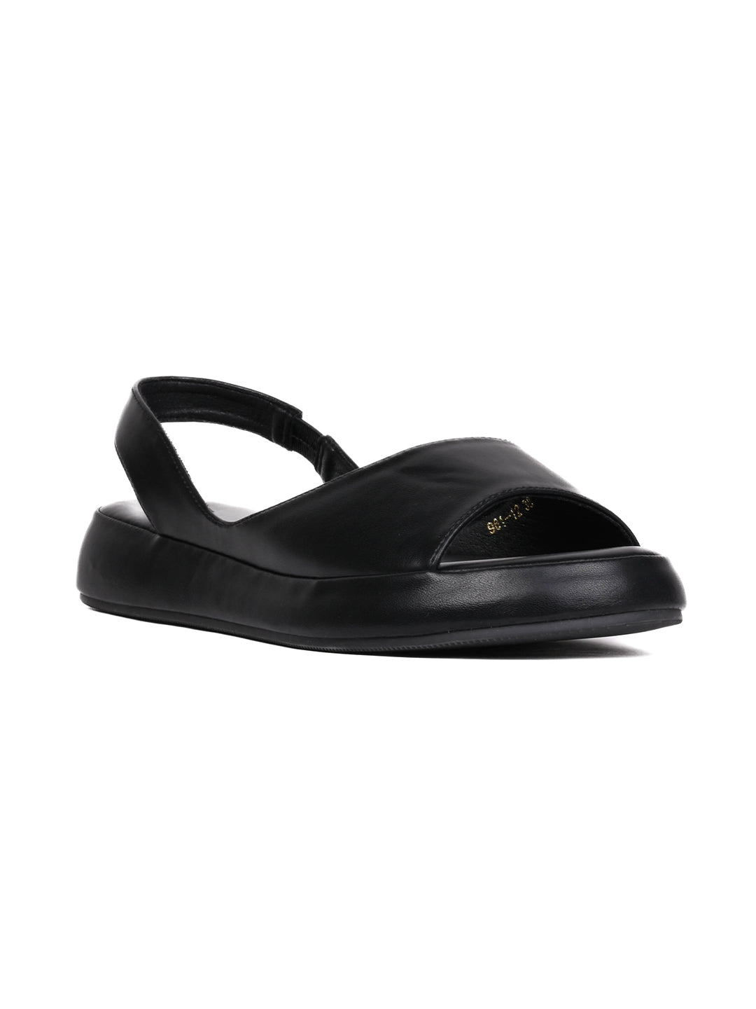 Women, Women Footwear, Black Sandals