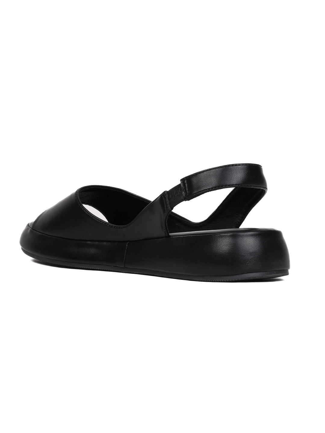 Women, Women Footwear, Black Sandals