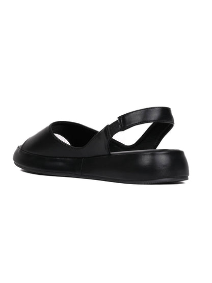 Women, Women Footwear, Black Sandals