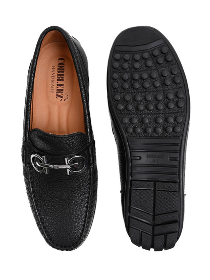 Men, Men Footwear, Black Driving Shoes