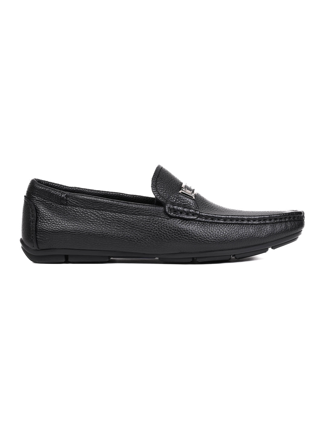 Men, Men Footwear, Black Driving Shoes