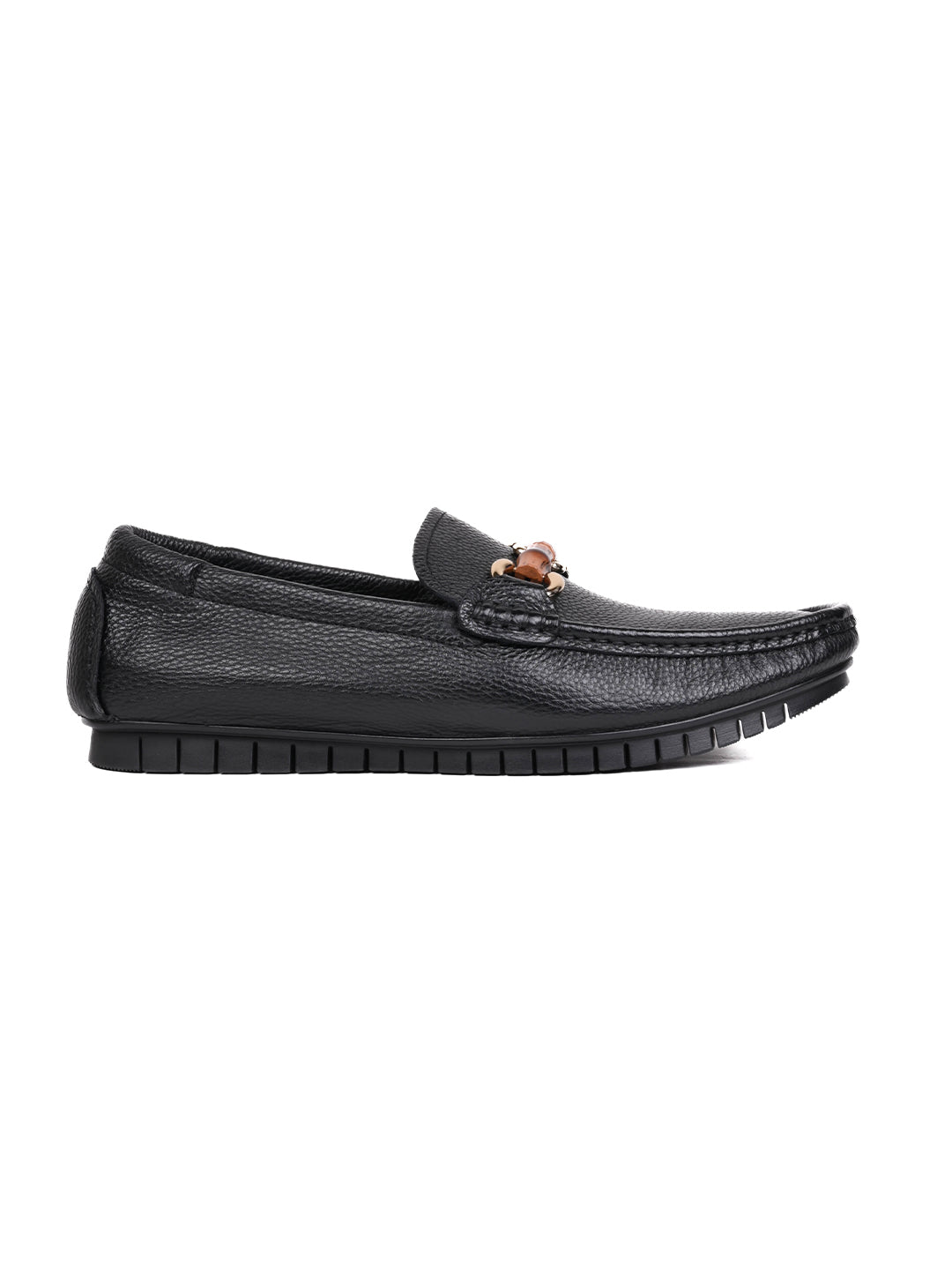 Men, Men Footwear, Black Driving Shoes