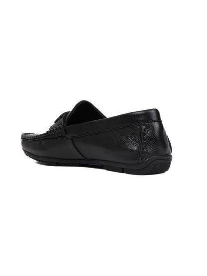 Men, Men Footwear, Black Driving Shoes