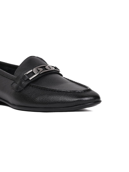 Men, Men Footwear, Black Loafers