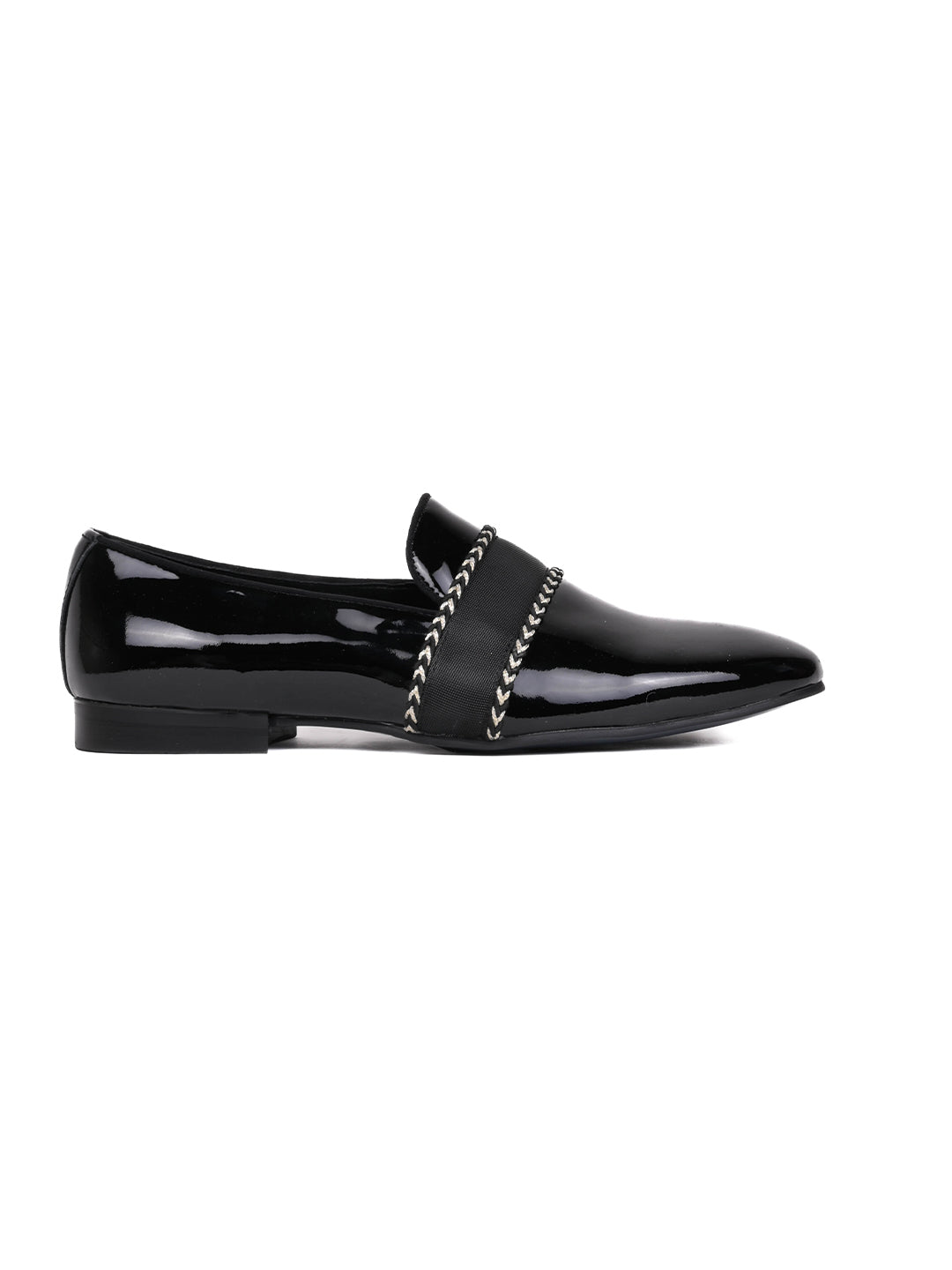 Men, Men Footwear, Black Loafers