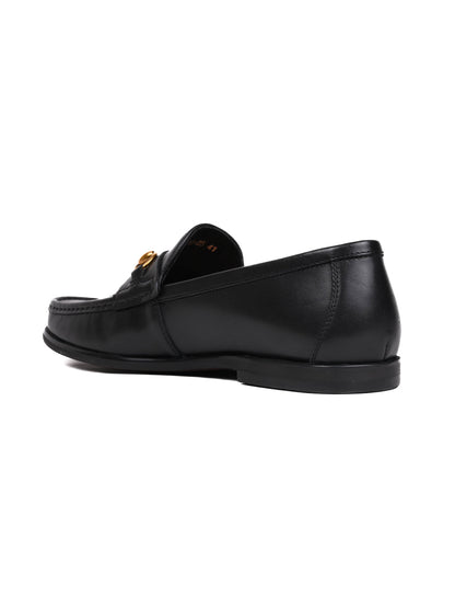 Men, Men Footwear, Black Formal Loafers