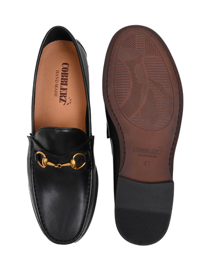 Men, Men Footwear, Black Formal Loafers