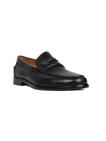 Men, Men Footwear, Black Formal Loafers