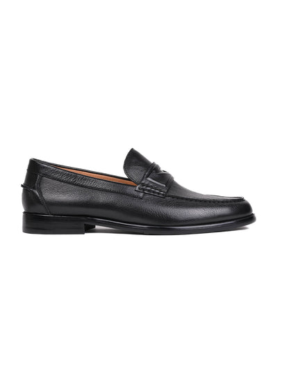 Men, Men Footwear, Black Formal Loafers