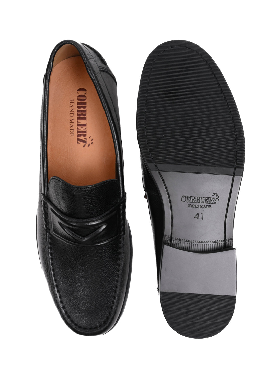 Men, Men Footwear, Black Formal Loafers