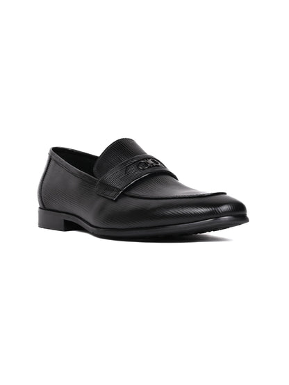 Men, Men Footwear, Black Formal Loafers