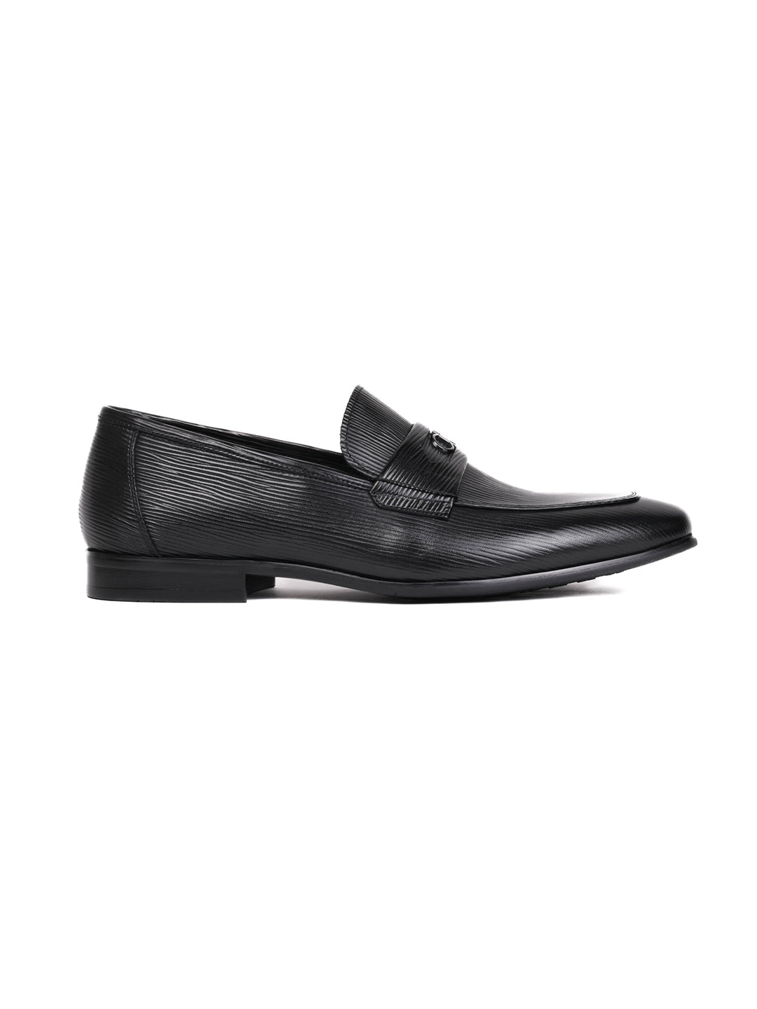 Men, Men Footwear, Black Formal Loafers