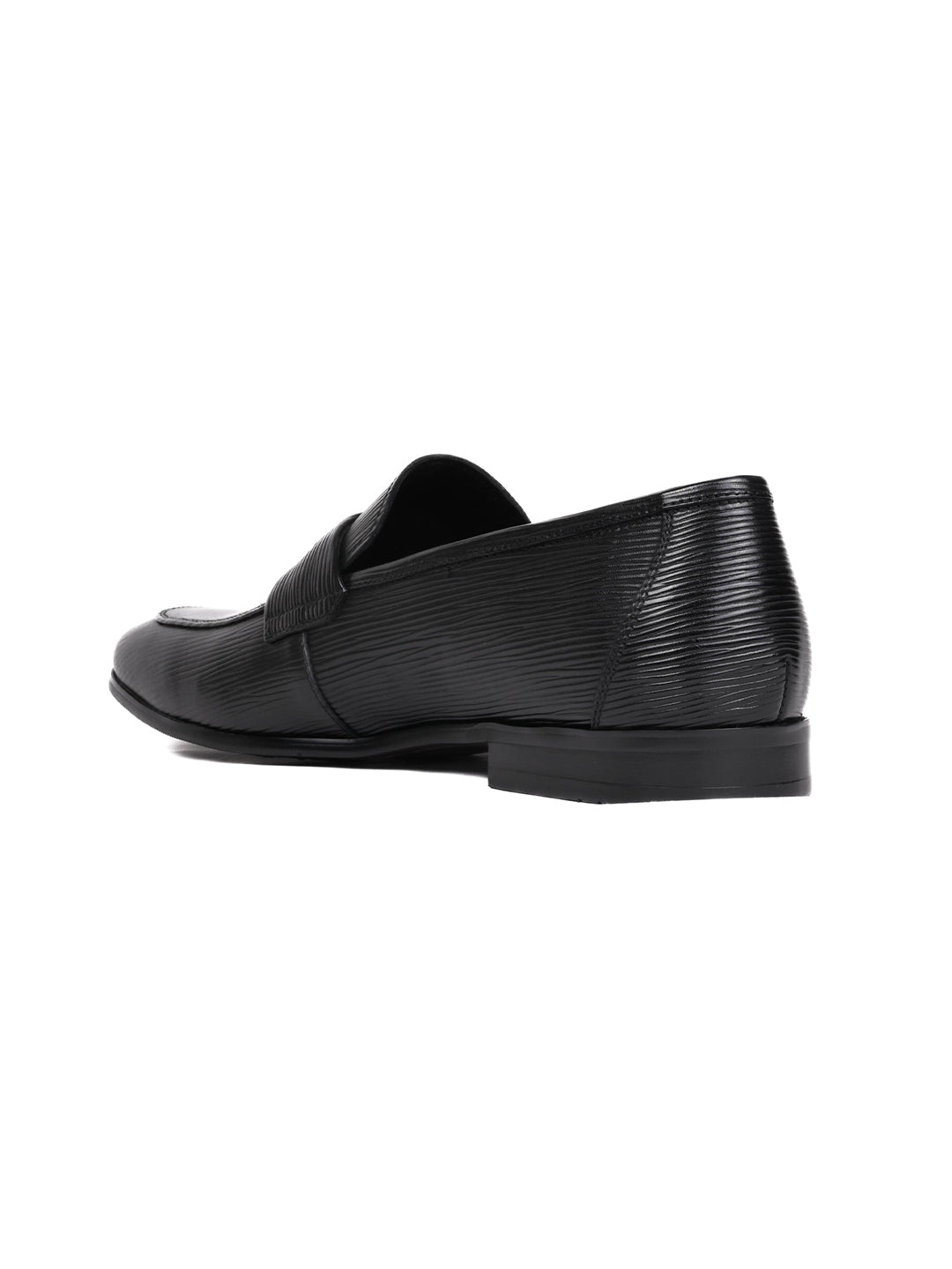 Men, Men Footwear, Black Formal Loafers