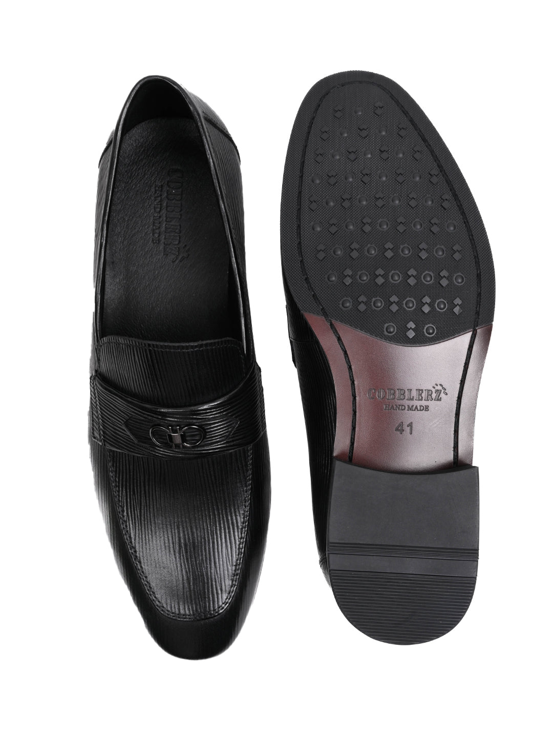 Men, Men Footwear, Black Formal Loafers