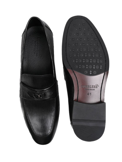 Men, Men Footwear, Black Formal Loafers